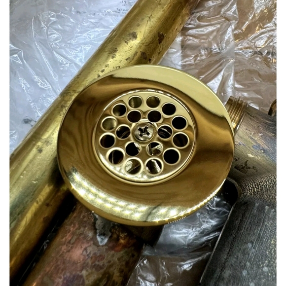 Kohler K-11677-PB Swiftflo adjustable trip lever tub Drain Polished Brass NIB